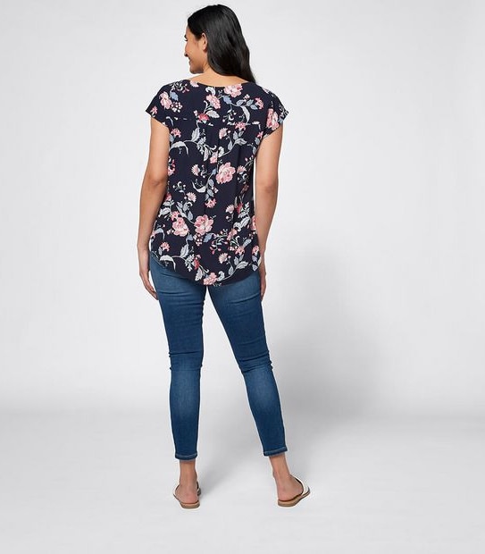 Mary Woven T-Shirt Blouse 