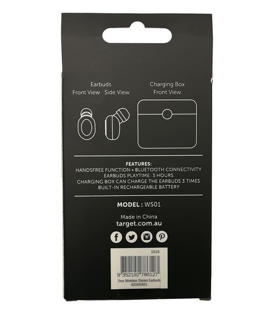 Target True Wireless Earbuds WS01