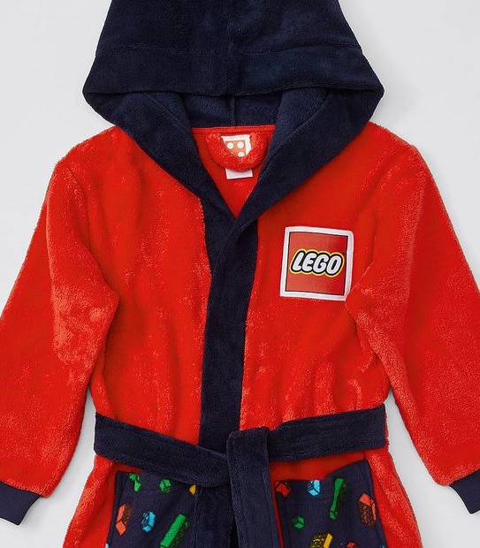 Lego Hooded Dressing Gown - Red
