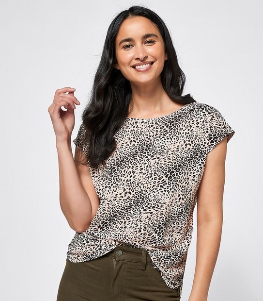Mary Woven T-Shirt Blouse 