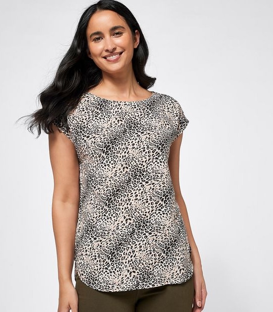 Mary Woven T-Shirt Blouse 