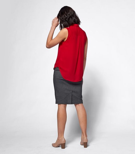 Preview Sleeveless Relaxed Blouse - Siren Red