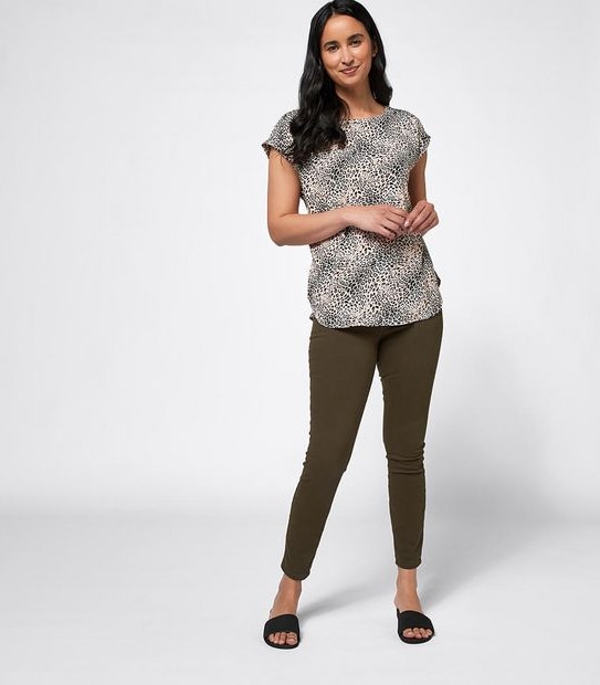 Mary Woven T-Shirt Blouse 