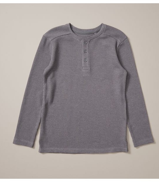 Waffle Henley Top