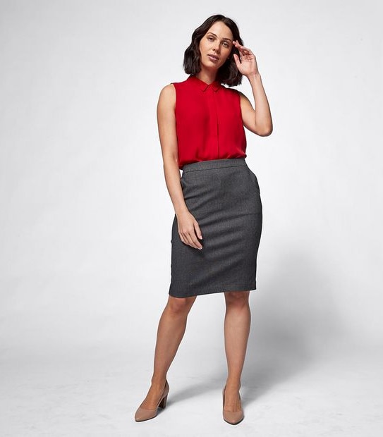 Preview Sleeveless Relaxed Blouse - Siren Red
