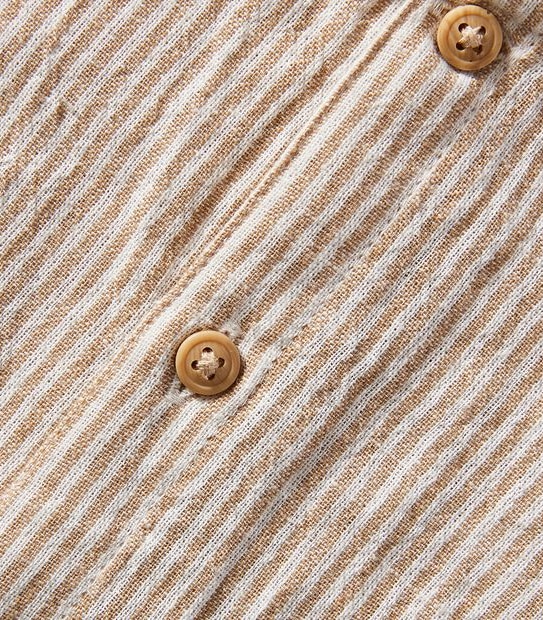 Linen Blend Striped Romper