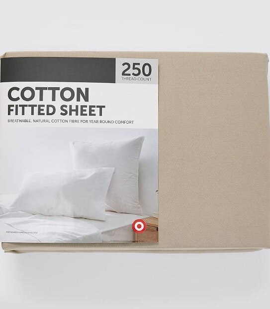 Target 250 Thread Count Cotton Fitted Sheet