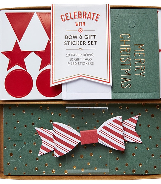 Target Bow & Gift Sticker Set