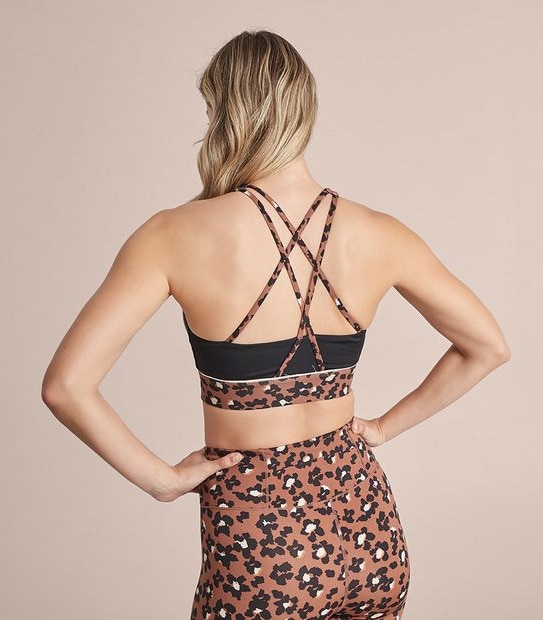 Active Strappy Splice Crop Top