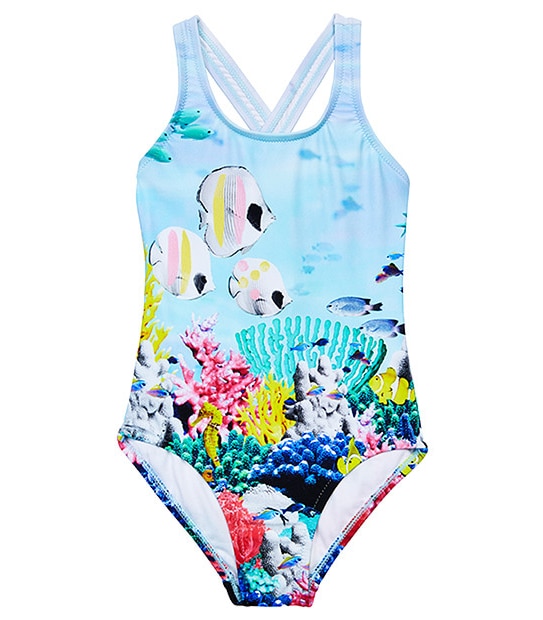 Girls' 1 Piece Under The Sea Print Bathers