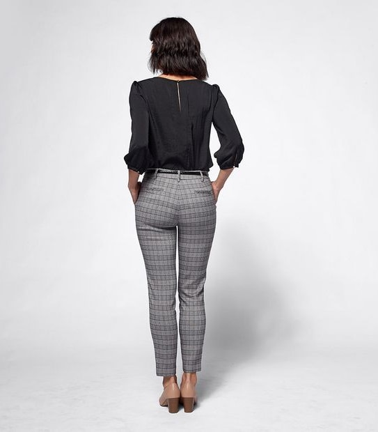 Preview Ankle Slim Bengaline Pants - Check