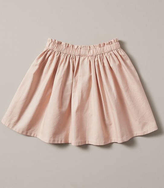 Faux Button Front Skirt