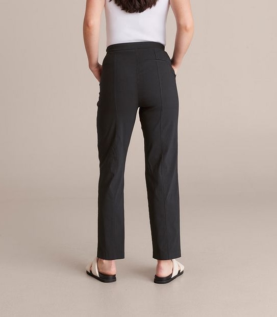 Preview High Waist Straight Bengaline Pants