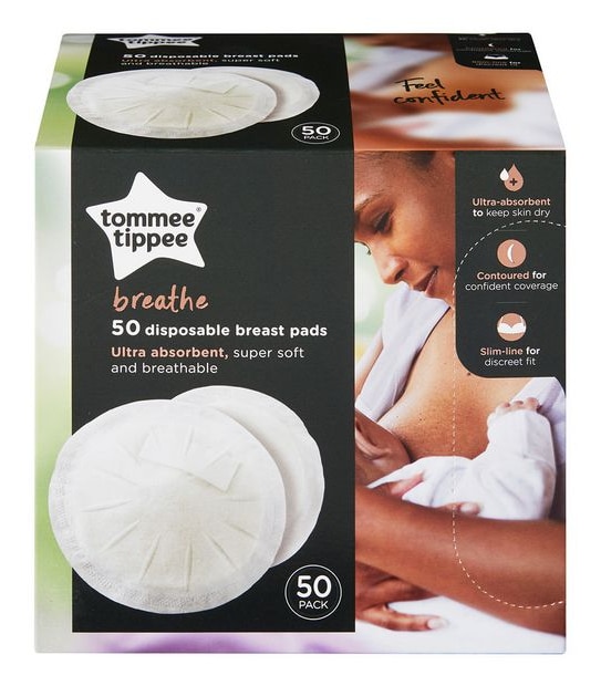 Tommee Tippee Closer To Nature 50 Pack Of Disposable Breast Pads
