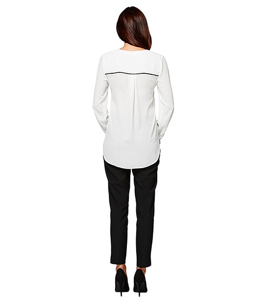Contrast Stitch Blouse 2 of 5
