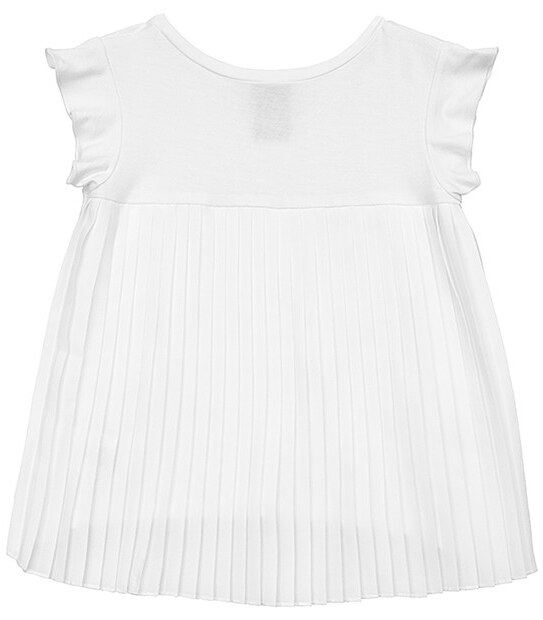 Girls' Sista Short Sleeve Sequin Pleat Back Top