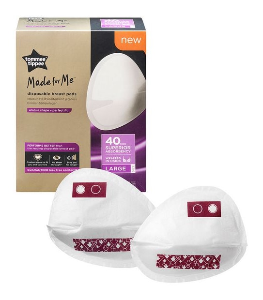 Tommee Tippee Disposable Breasts Pads - Large Size - 40 Pack