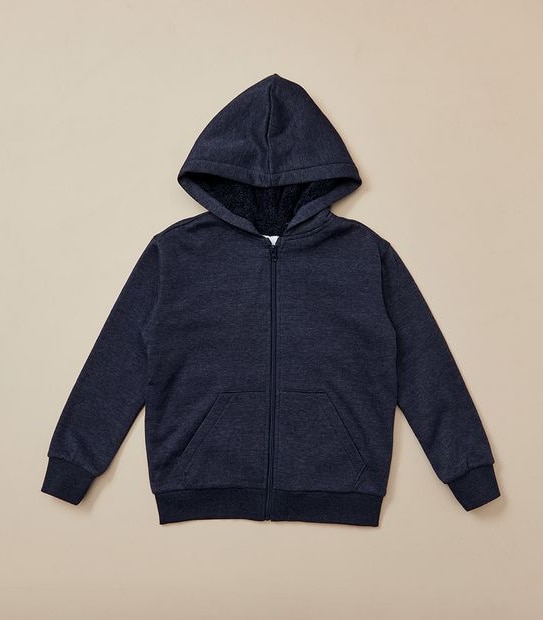 Zip Thru Sherpa Hoodie