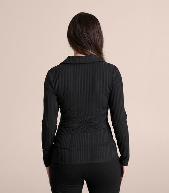 Dannii Minogue Petites Rib Polo Top