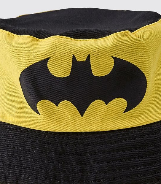 Reversible Batman Bucket Hat - Black/Yellow