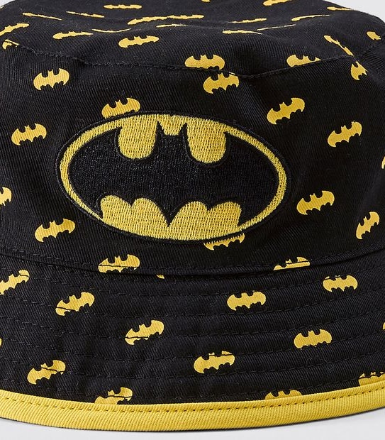 Reversible Batman Bucket Hat - Black/Yellow