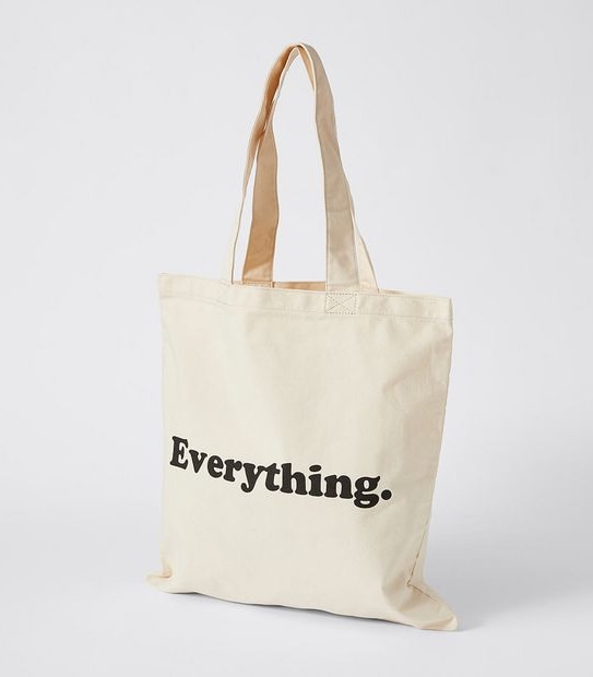 Canvas Shopper Tote Bag