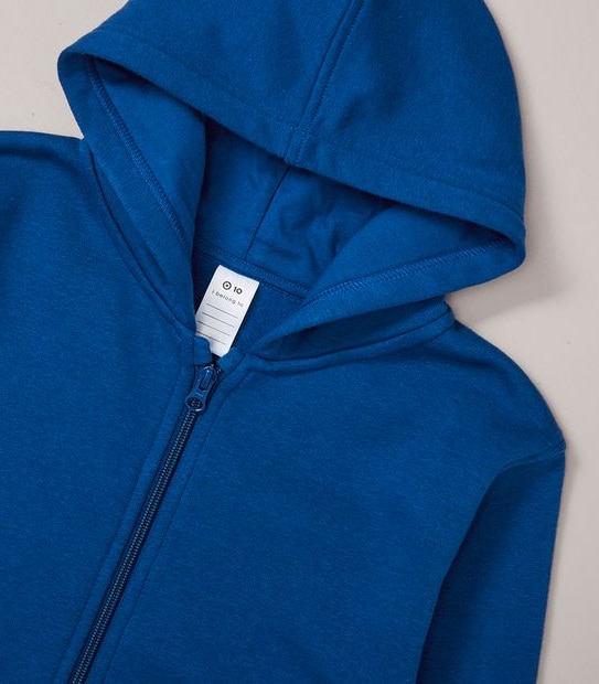 School Fleece Zip Thru Hoodie