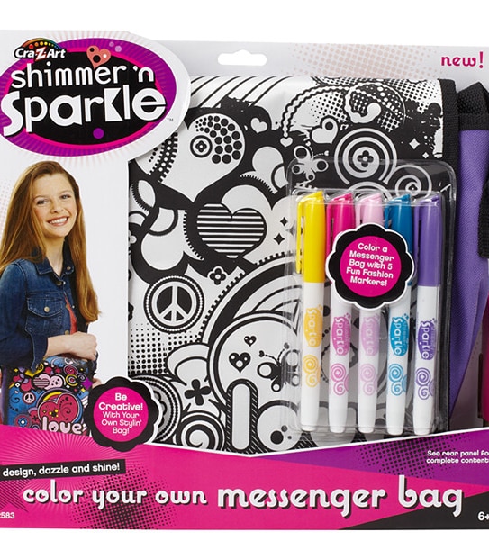 3D Shimmer 'n Sparkle Messenger bag