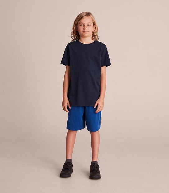 Plain Sports School T-shirt - Navy Blue