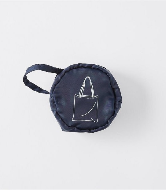 Round Fold Up Shopper Tote Bag