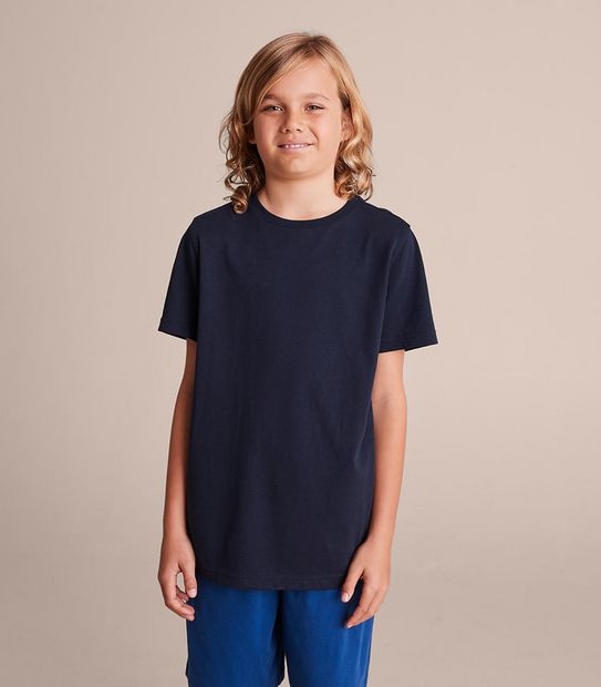 Plain Sports School T-shirt - Navy Blue
