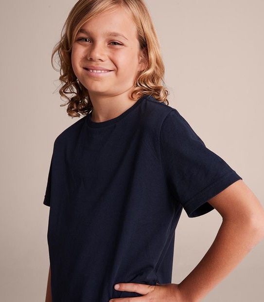 Plain Sports School T-shirt - Navy Blue