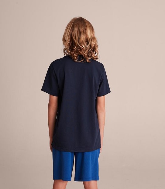 Plain Sports School T-shirt - Navy Blue