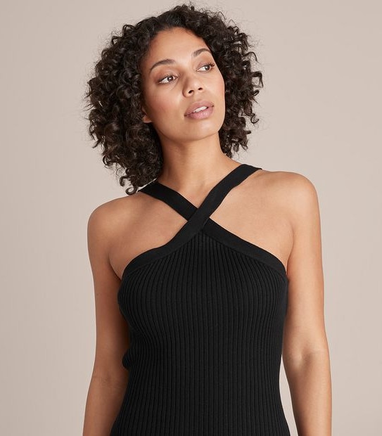 Lily Loves Halter Knit Midi Dress