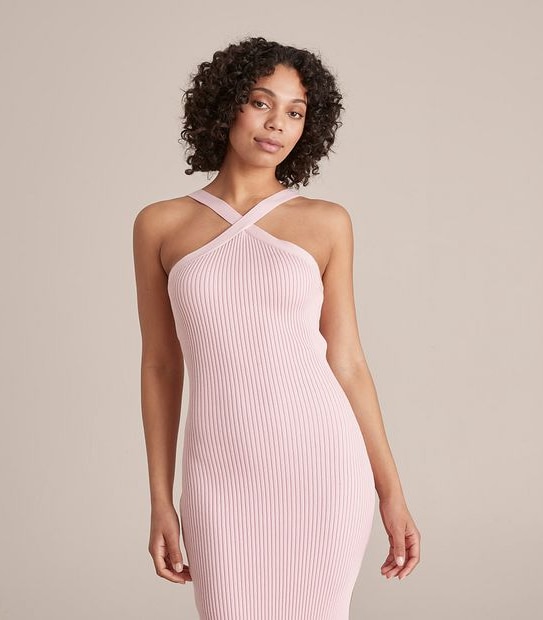 Lily Loves Halter Knit Midi Dress