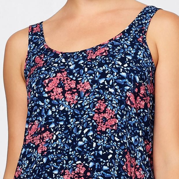 Shift Cami Dress Blue Floral Target Australia