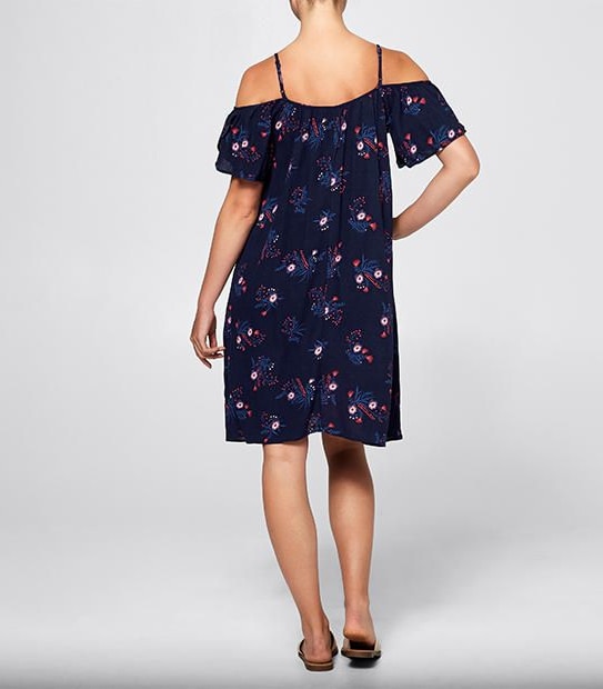 Cold Shoulder Swing Dress