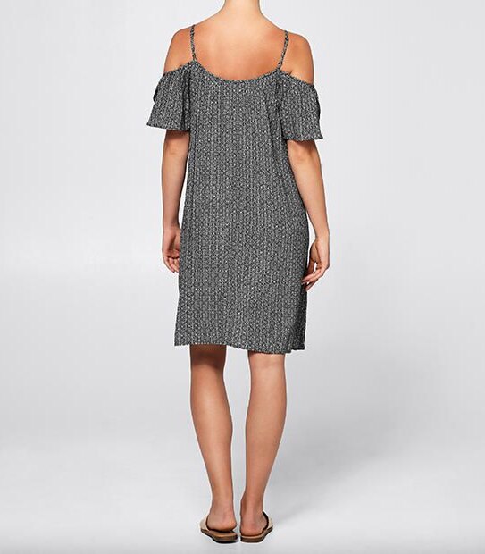 Cold Shoulder Swing Dress