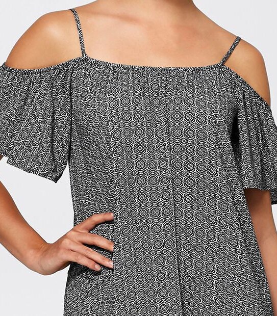 Cold Shoulder Swing Dress
