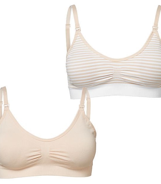 2 Pack Wirefree Maternity Bra, Style:T3008