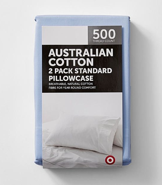 2 Pack 500 Thread Count Cotton Pillowcases