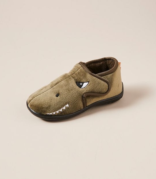 Kids Junior Dinosaur Slippers