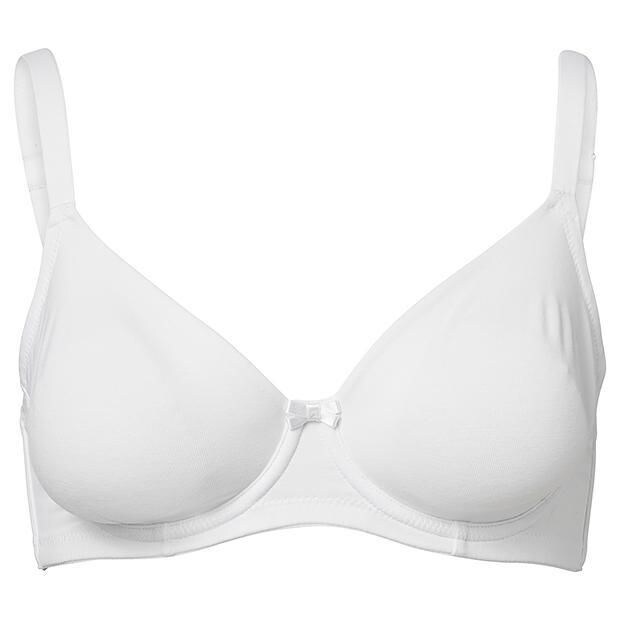 Everyday Cotton Rich Underwire Bra, Style:IC1206GW - White