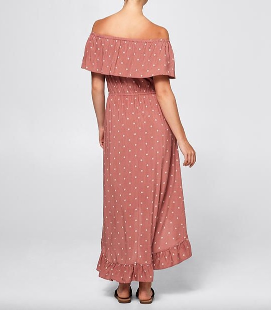 Off Shoulder Maxi Dress