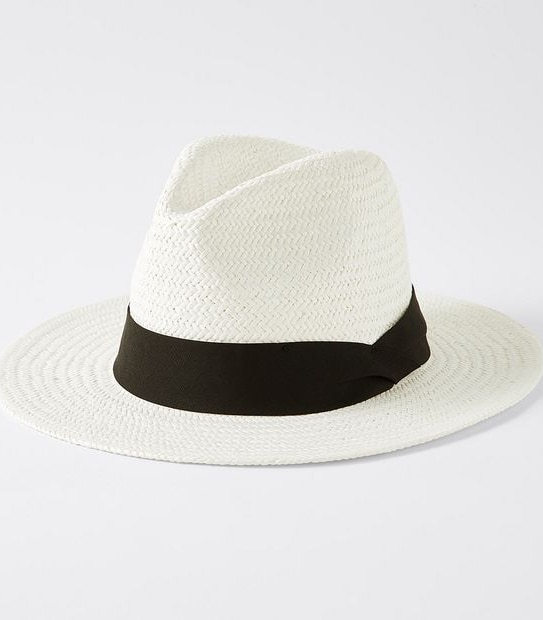 Panama Mid Brim Hat - White