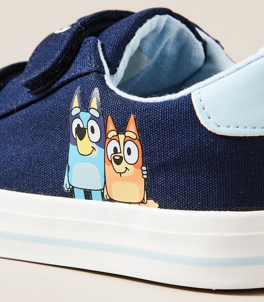 Kids Junior Bluey Double Strap Sneakers