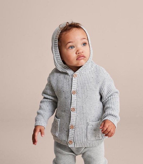 Baby Knit Hooded Cardigan