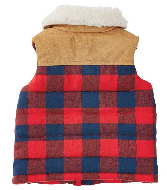 Buffalo Check Sherpa Collar Vest