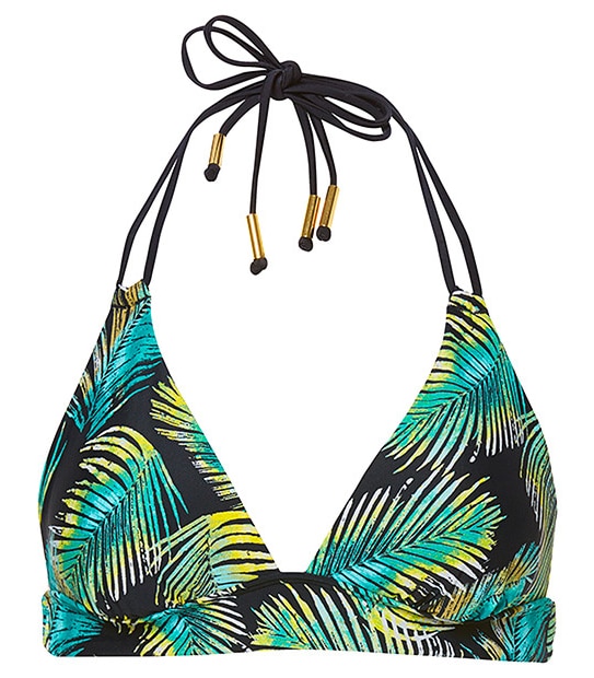 Halter Bikini Top - Palm Green