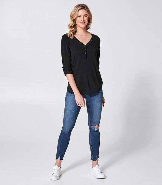Rory Henley Long Sleeve Top - Black
